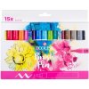 Ecoline Brush Pen akvarelové perá 15 ks