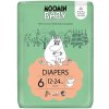 MOOMIN BABY 6 Eko plienky maxi 12–24 kg 34 kusov