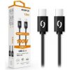 Aligator DATKP46 Dátový POWER 5A USB-C - USB-C, 100W, 1,5m, černý