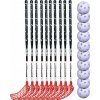MPS Boomerang 30 set čierna / červená, 96cm (=106cm), 7x ľavá + 3x pravá, (13 - 18 rokov)