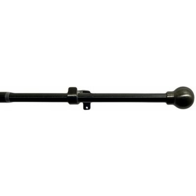 Záclonová súprava roztiahnuteľná Guľa 16/19 mm čierny nikel, 200 - 350 cm