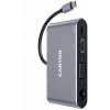 CANYON replikátor portov DS-14 8v1, 1x USB-C PD 100W, 1x HDMI (4K), VGA, 3x USB-A 3.0, RJ45 Gb, 3.5mm jack (CNS-TDS14)