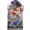 Sada skateboard, waveboard, brusle, koloběžka prstová plast mix druhů na kartě 16x30cm