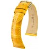 Žltý kožený remienok Hirsch London L 04207073-1 (Aligátorí koža) Hirsch Selection 19 mm