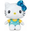 Play by Play Hello Kitty 50th Anniversary Plush Figure Light Blue Bow Yellow Shirt 36 cm