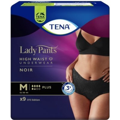 TENA Lady Pants plus noir M 9 kusov - Tena Lady Pants Plus Noir M 9 ks 725264