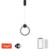 IMMAX NEO LITE OVALE Smart závesné svietidlo čierne 26 cm 18 W Tuya WiFi s podporou BEACON