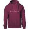 Hory EKG - Oversized mikina dámská Moon - kratšia + širšia - 2XL ( Fuchsiová )