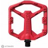 Crankbrothers Stamp 0 Small platformové pedále, červená