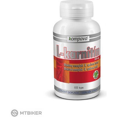 Kompava L-karnitín 90 kapsúl 500 mg / 90 kapsúl