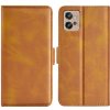 Peňaženkové kožené puzdro DUAL-SIDE na Motorola Moto G32 - Žltá