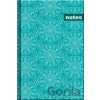Notes poznámkový SNOWFLAKE A5 138x205 mm štvorčekový 96 listov