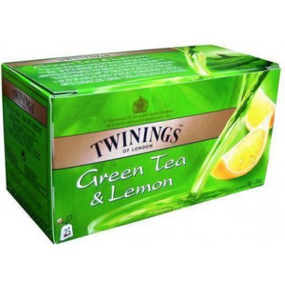 TWININGS zelený čaj citrón 25 x 1,6 g