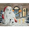 Diamondi Diamantové maľovanie - SNEHULIAK V TVARE SANTY PRI DOME (D. RUSTY RUST) Rámovanie: bez rámu a bez vypnutia plátna, Rozmer: 40x50 cm