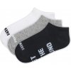 Skinners Low Cut 3 Pack White/Grey/Black