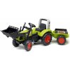 FALK - Šliapací traktor Claas Arion 430 s nakladačom a vlečkou (FA-1040AM)