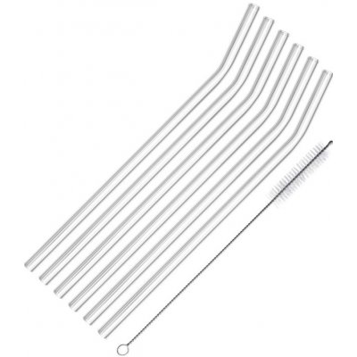 Westmark Glas Knick zahnutá sklenená slamka 200 mm 6 ks