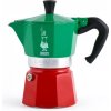 Bialetti Moka Express Italia Tricolore, 6 porcií: Zelená Hliník Elektrická