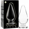 Nebula series by ibiza - model 4 anal plug borosilicate glass clear 11 cm -o- 5 cm