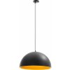 Uniprodo Závesná lampa - 1 žiarovka - veľké tienidlo so zlatým povlakom UNI LD 11