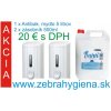 SET 2x T11 B na tekuté mydlo 500 ml biely + mydlo 5litrov