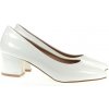 Dajana dámske lakované lodičky biele