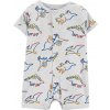 CARTER'S Overal letný krátky rukáv Grey Dino chlapec NB/ veľ. 56 1N055410_NB