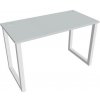 Hobis Pracovný stôl UNI O, 120x75,5x60 cm, sivá/biela