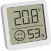 30.5053.02 TFA Digitálny teplomer s vlhkomerom s úrovňou komfortu, biely
