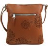 BELLA BELLY Crossbody dámska kabelka v kvetovanom dizajne hnedá 5432-BB