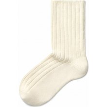 Vlnka Ovčie ponožky Merino so zdravotným lemom biela