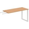 Hobis Pracovný stôl UNI O, kolmo reťaziaci, 140x75,5x60 cm, buk/biela