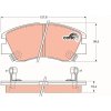 Sada brzdových platničiek kotúčovej brzdy TRW GDB729