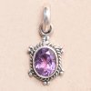 Nefertitis Ametyst prívesok striebro Ag 925 MIX6 NF54994 - 1,2 cm, 1,4 g