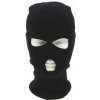 Kukla MFH pletená Balaclava 3 otvory čierna