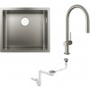 Súprava kuchynská batéria Hansgrohe Talis M54 72803800, nerezový drez Hansgrohe S 71 43427800, 43921800