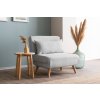 Atelier Del Sofa Jednomiestne kreslo Folde – Sivá