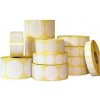CDRmarket ETRL-T-W-63 samolepiace etikety kulaté 63 mm, 1000 ks, bílé termo, role