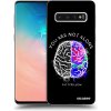 Picasee silikónový čierny obal pre Samsung Galaxy S10 G973 - Brain - White