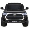 Ramiz Toyota Hilux na batérie pre deti Čierny pickup + pohon 4x4 + diaľkové ovládanie