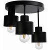 Stropné svietidlo LISA pevné svietidlá, rôzne úrovne AD-LD-6398BE27M, 3x60W, E27, čierna