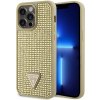 Guess Rhinestones Triangle Metal Logo pre iPhone 15 Pro Max Gold