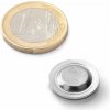 Magnetická menovka okrúhla, kov + magnet