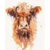 ZUTY Maľovanie podľa čísel - KRAVA AKVAREL Rámovanie: bez rámu a bez vypnutia plátna, Rozmer: 40x50 cm