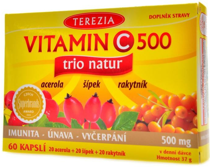 Terezia Vitamin C 500 mg TRIO NATUR 60 kapsúl od 7,49 € - Heureka.sk