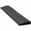 Gumová dlažba nábehová hrana priama 500 x 107 mm x 25 mm čierna - 1 ks
