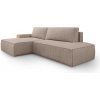 Rohová rozkladacia sedačka Fiord O - kapučínová Strana: Ľavá