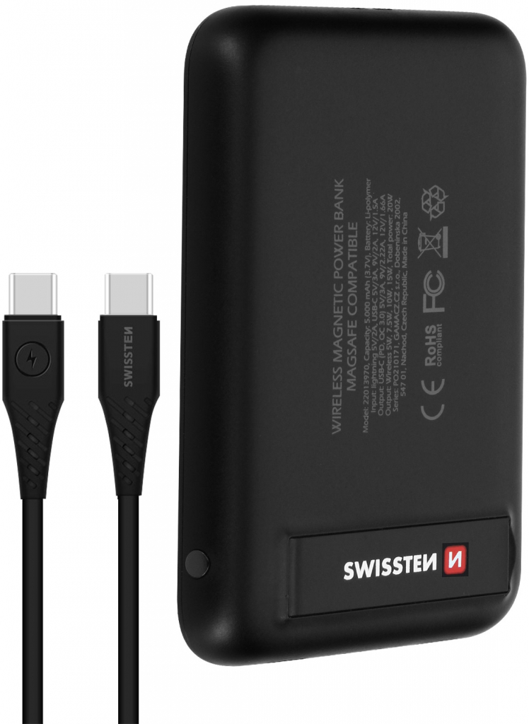 Swissten Power Bank for iPhone 12 (MagSafe compatible) 5000 mAh od 19,11 €  - Heureka.sk