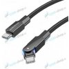 Datakábel BOROFONE BU41 KELLY USB-C a USB-C PD 60W 1,2 metra čierny 3A