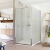 Mereo Sprchovací kút, Lima, obdĺžnik, trojdielne, zasúvací, 90x100 cm, chróm ALU, sklo Point CK87672K